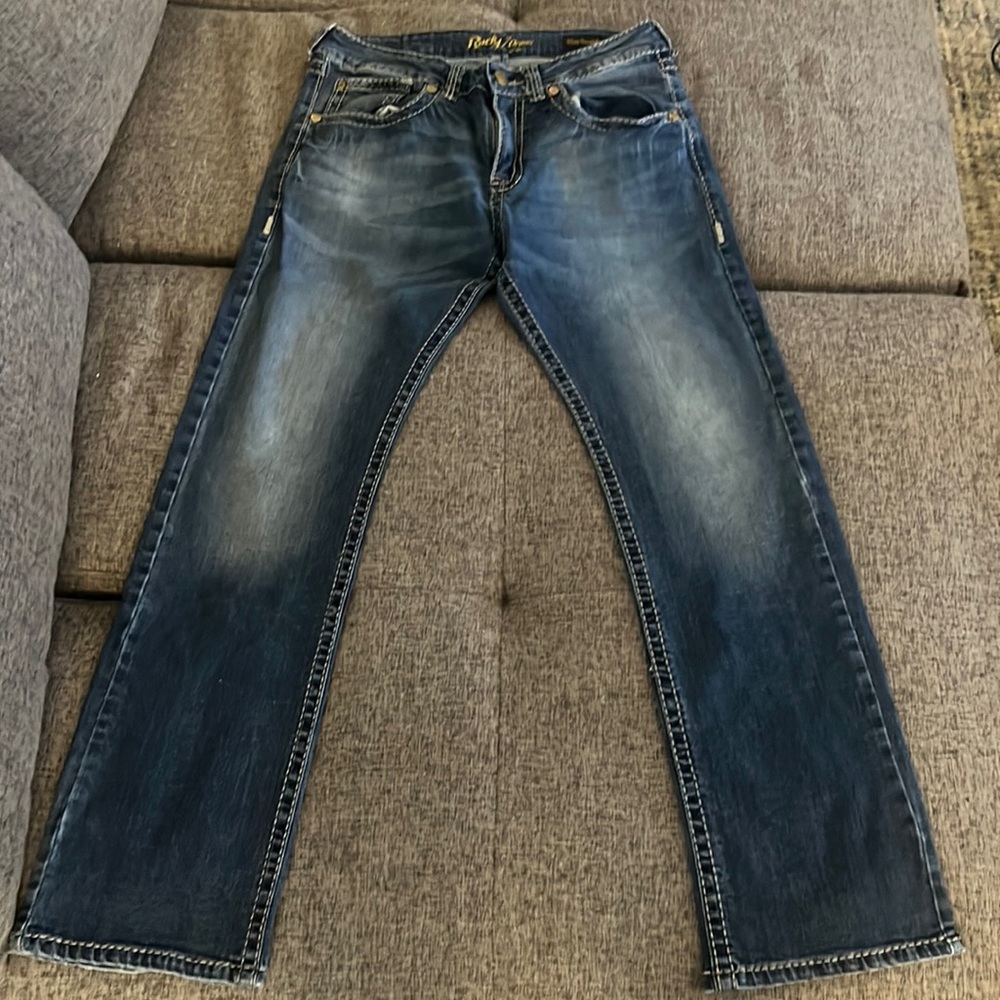 33x34 Men’s Wrangler Rock 47 Jeans Slim Straight